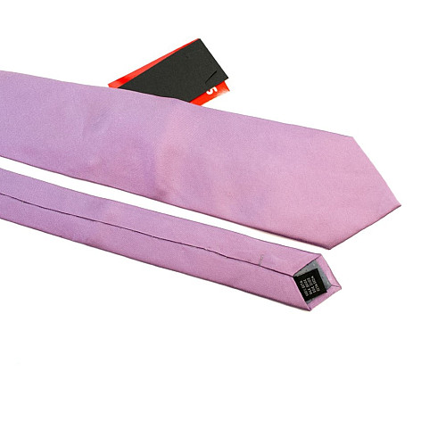 Галстук мужской светло-сереневый однотонный Emilio Corali GIN-2566