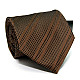 Галстук мужской коричневый в квадратики-полоски GIN-2577
