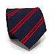 Галстук Emilio Corali темно-синий в красные полоски GIN-2580