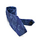 Краватка Emilio Corali синя з візерунком турецький огірок GIN-2583