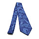 Краватка Emilio Corali синя з візерунком турецький огірок GIN-2583