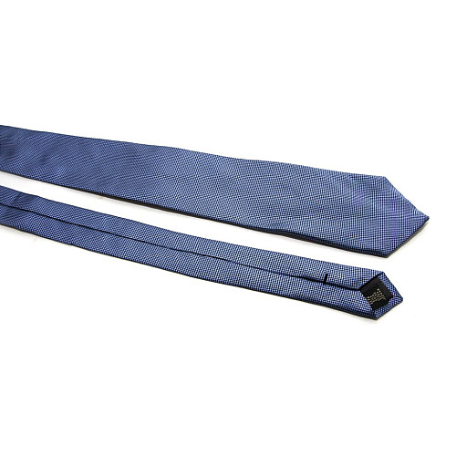 Галстук Emilio Corali голубой в мелкие квадратики GIN-2584