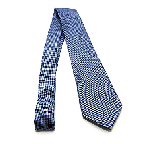 Галстук Emilio Corali голубой в мелкие квадратики GIN-2584