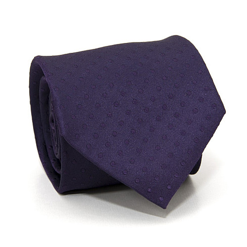 Галстук Emilio Corali фиолетовый в горох GIN-2593