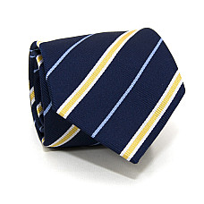 Галстук Emilio Corali синий мужской с полосками GIN-2595