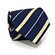 Галстук Emilio Corali синий мужской с полосками GIN-2595