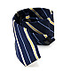 Галстук Emilio Corali синий мужской с полосками GIN-2595