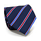 Галстук Emilio Corali синий матовый в полоску GIN-2597