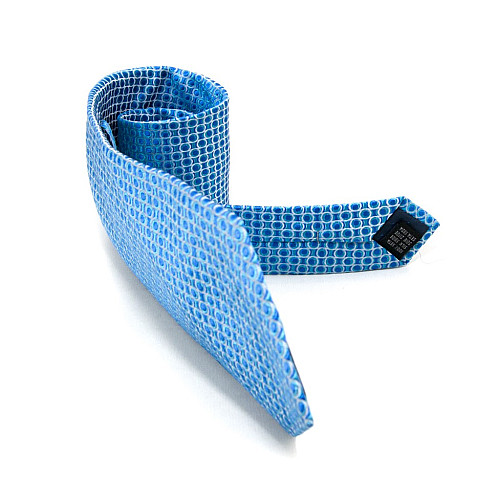 Галстук Perform Uomo голубой в кружочки GIN-2598