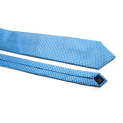 Галстук Perform Uomo голубой в кружочки GIN-2598