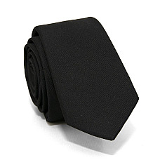 Узкий галстук Aggressive & Black черный в полоску GIN-2600