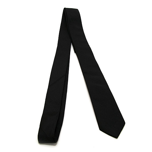 Узкий галстук Aggressive & Black черный в полоску GIN-2600