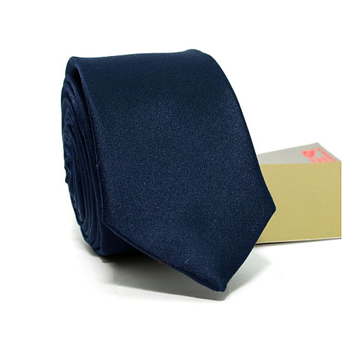 Галстук Узкий Темно-Синий GIN-2305