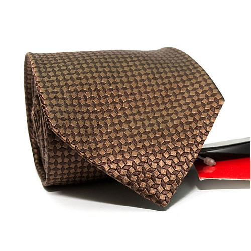 Галстук Светло-Коричневый в зерна Emilio Corali GIN-2310