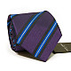 Краватка Фіолетова з синіми смужками Emilio Corali GIN-2315
