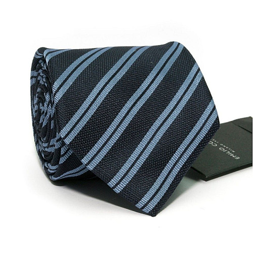Галстук Синий с полосками Emilio Corali GIN-2316