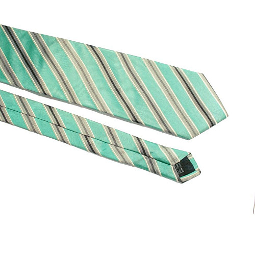 Галстук мятный в Серие полоски Emilio Corali GIN-2319