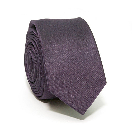 Галстук Узкий Темно-Фиолетовый GIN-2322