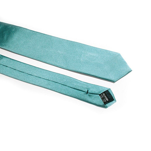 Галстук Sakis Rouvas узкий голубой с бирюзовым оттенком GIN-2323