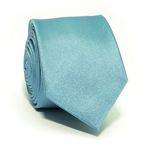 Галстук Sakis Rouvas узкий голубой с бирюзовым оттенком GIN-2323