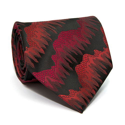Краватка ZAGI червоний під змію ZN-1819