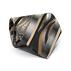 Сіра краватка ZAGI зі смужками ZN-1831