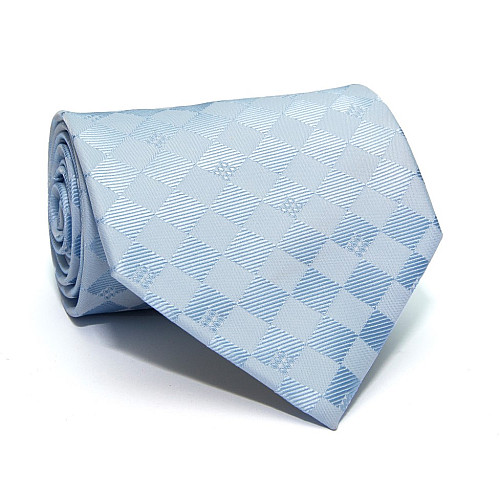 Блакитна краватка Rafello з ромбіками ZN-1834