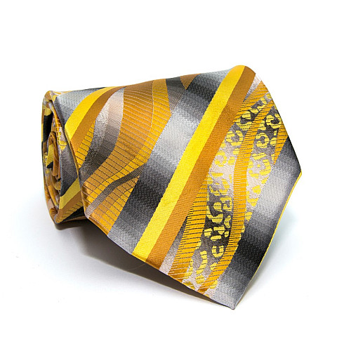 Галстук ZAGI серо-желтый ZN-1849