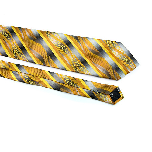 Галстук ZAGI серо-желтый ZN-1849