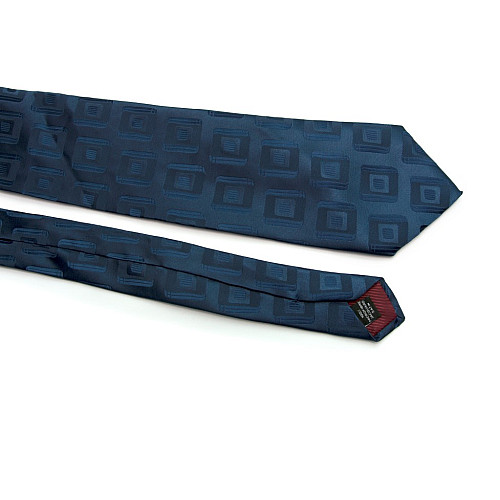 Галстук ZAGI синий с квадратиками ZN-1851