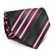 Галстук ZAGI черный в розовую полоску ZN-1853