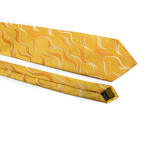 Золотистый галстук Federico с узором ZN-1863