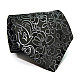 Галстук ZAGI черный с цветами ZN-1871