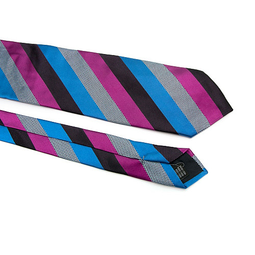 Краватка Rosso Fiorwntino кольорова в смужку ZN-1885