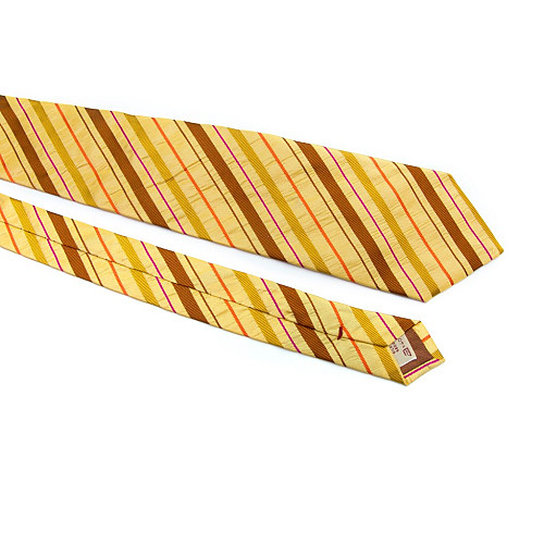 Жовта краватка Romeo Gigli в смужку ZN-1891