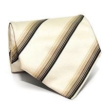 Бежевый галстук Durban в полоску ZN-1892