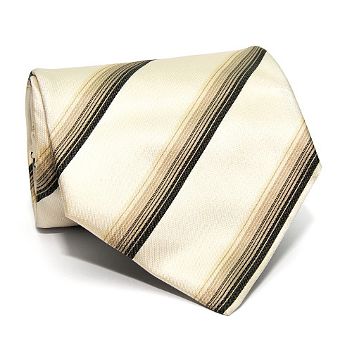 Бежева краватка Durban в смужку ZN-1892