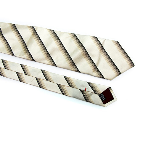 Бежева краватка Durban в смужку ZN-1892