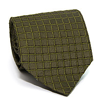 Галстук Rosso Fiorwntino хаки в квадратики ZN-1894