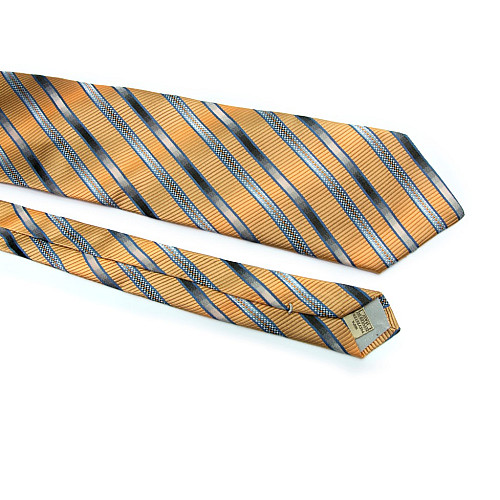 Краватка ZAGI блідо-жовта зі смужками ZN-1896