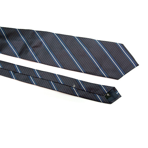 Краватка Rosso Fiorentino синя в смужки ZN-1908