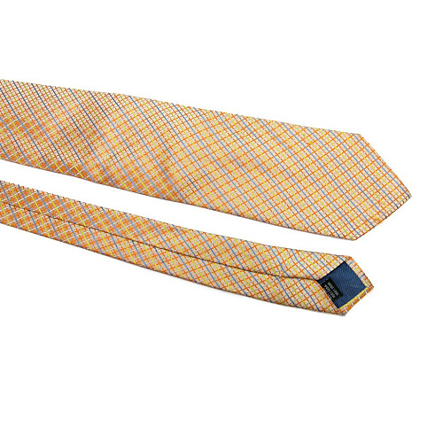 Краватка персикова в клітку Rosso Fiorwntino ZN-1911