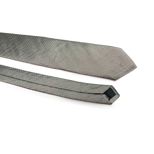 Серый галстук Rosso Fiorwntino в полоску ZN-1914