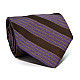 Коричнево-фиолетовый галстук Valentino в полоску ZN-1915