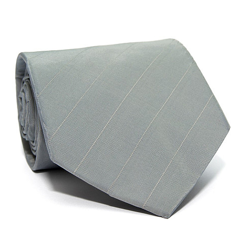 Галстук серого цвета Rosso Fiorwntino в полоску ZN-1919