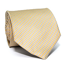 Галстук бежево-желтого цвета Rosso Fiorwntino в полоску ZN-1920