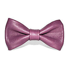 Кожаная галстук бабочка фиолетовая GVR-2101