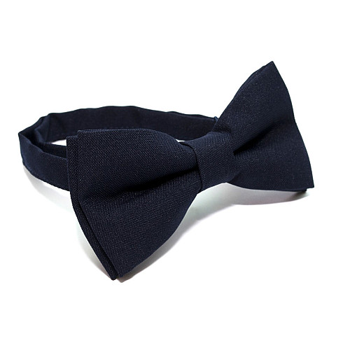 Краватка метелик Gofin двошаровий темно-синій матовий AB-112