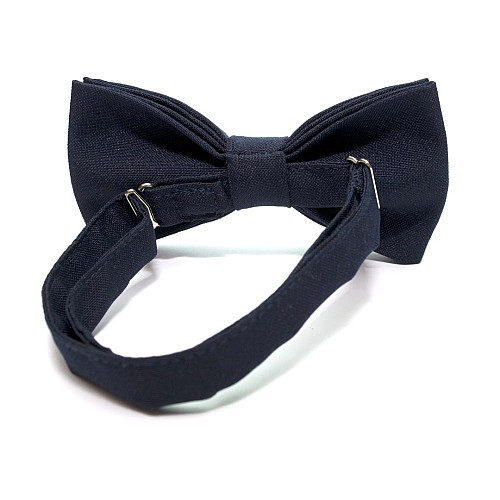 Краватка метелик Gofin двошаровий темно-синій матовий AB-112