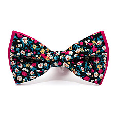 Галстук бабочка разноцветная с цветами AB-204